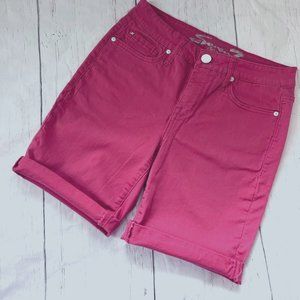 Seven7 Bermuda Red Jean Shorts  Size 4